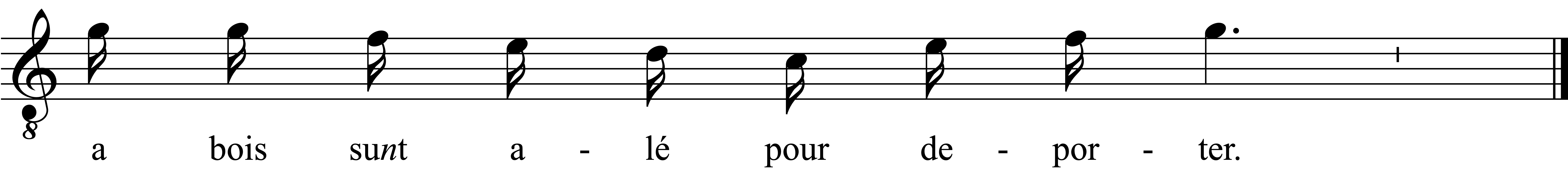 Refrain musical notation